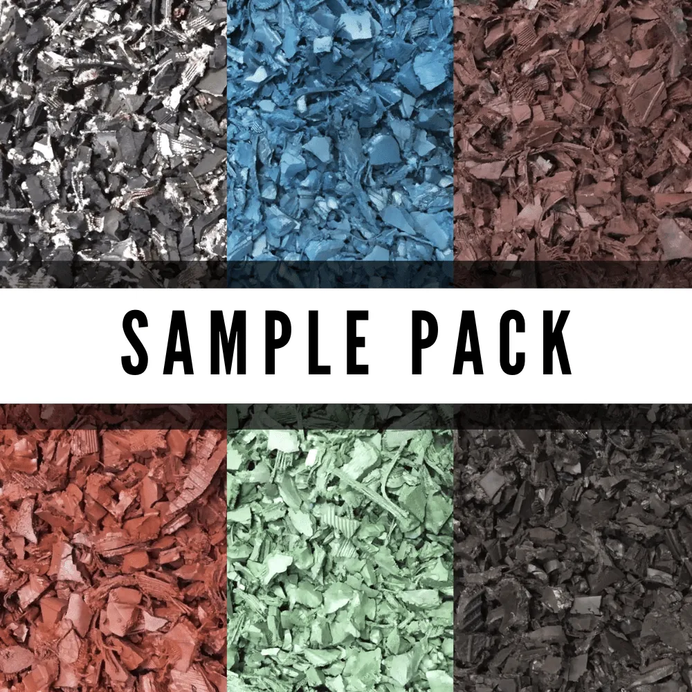Rubber Mulch Samples in Chicagoland Illinois