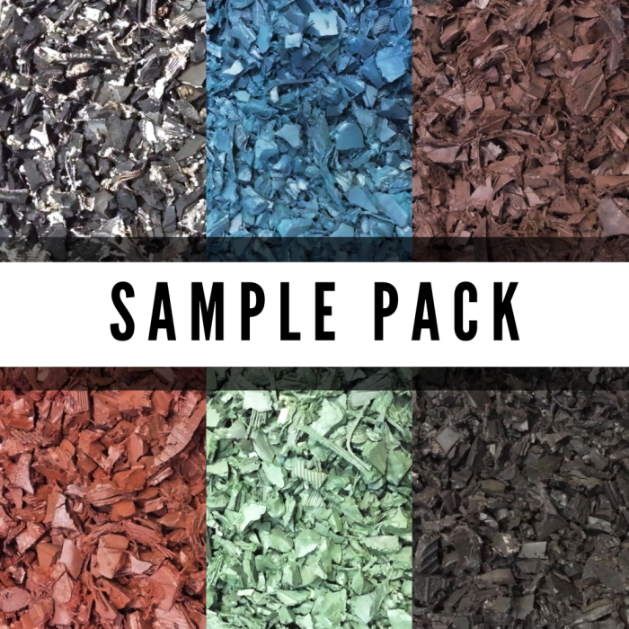 Rubber Mulch Samples in Chicagoland Illinois