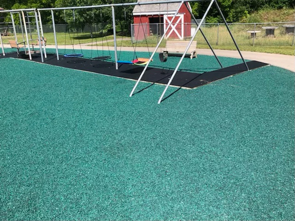 Green Rubber Mulch
